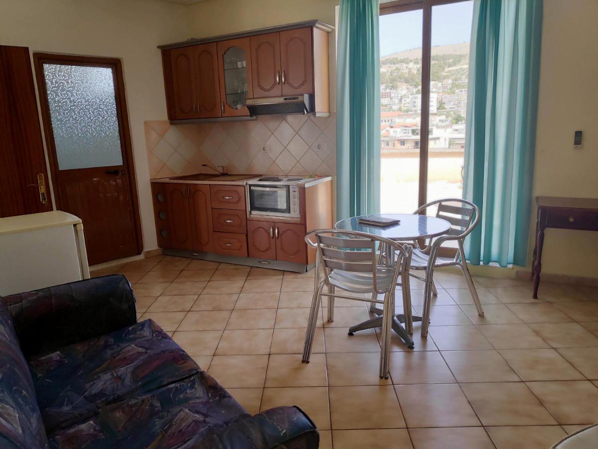 Private Studio Sea View 2 Minutes Away From Beach Sarande Ngoại thất bức ảnh